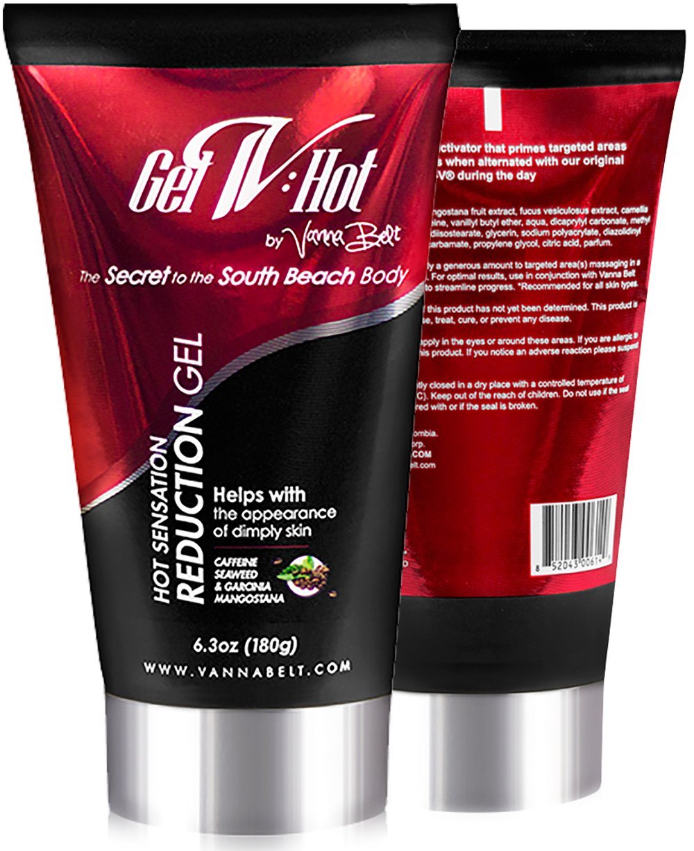 Vanna Belt Gel-V Hot Cream for Cellulite, 6.3 oz - Effective Nighttime Belly Fat Burning