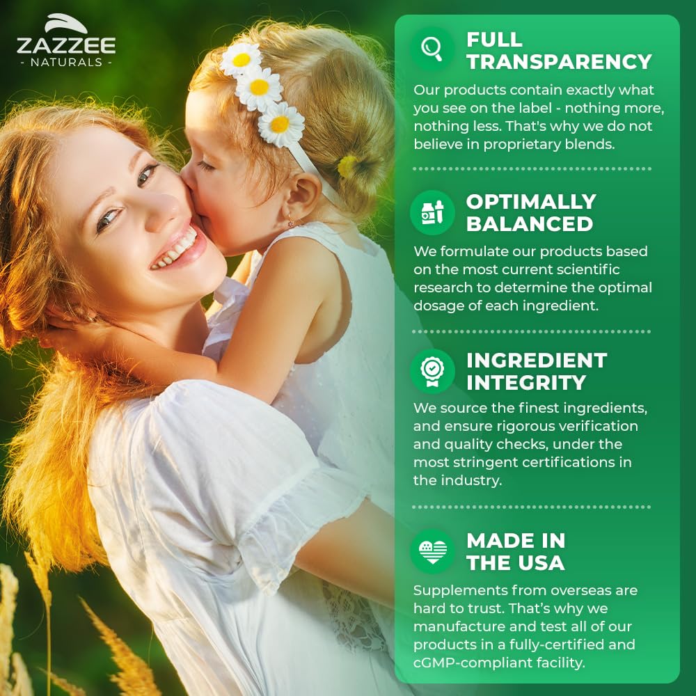 Zazzee Extra Strength Complete Prenatal Multi Complex, 120 Vegan Capsules, 2 Month Supply Zazzee