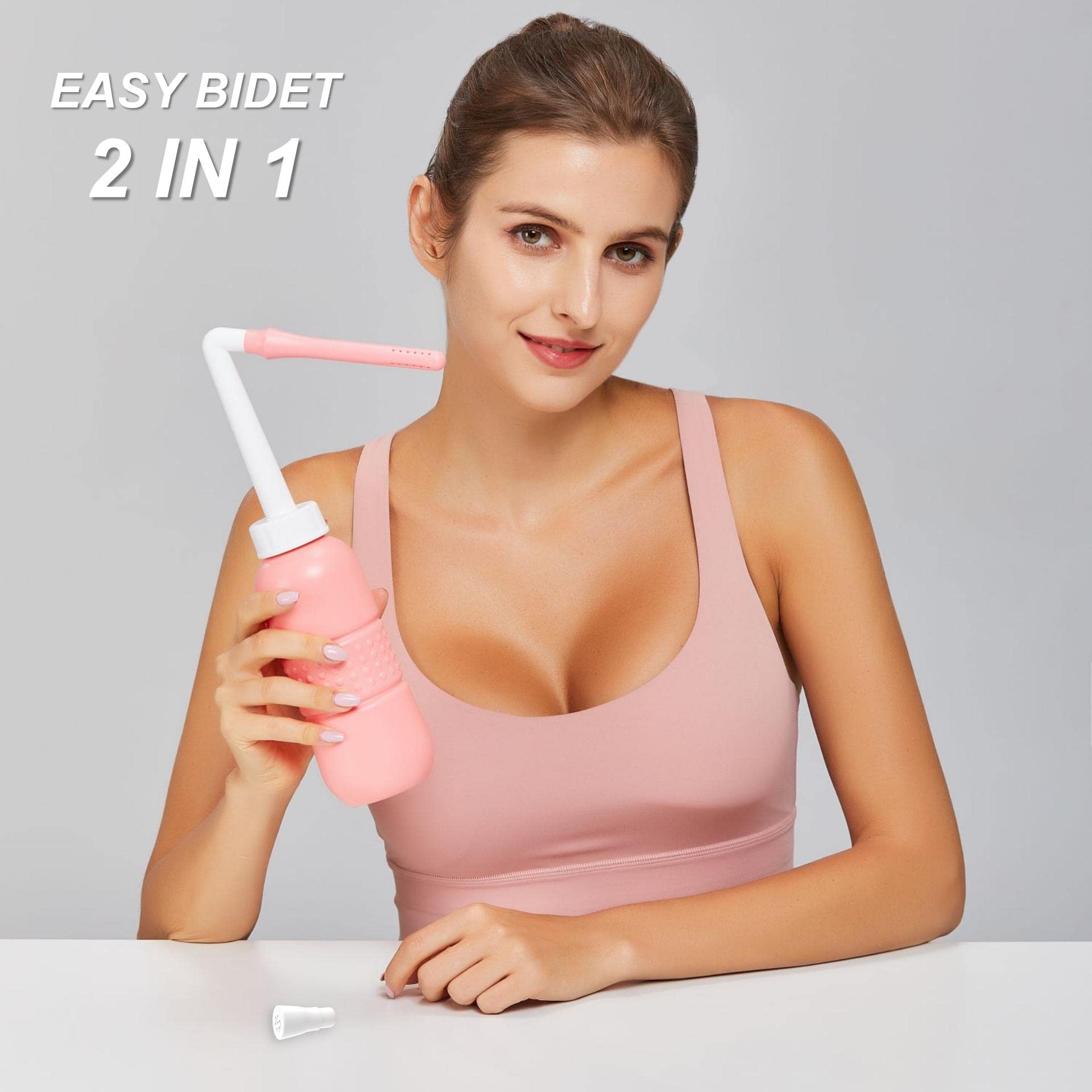 2PCS Vaginal irrigation Intimate Wash for Women,Portable Bidet Travel Bidets,Peri Bottle TONELIFE