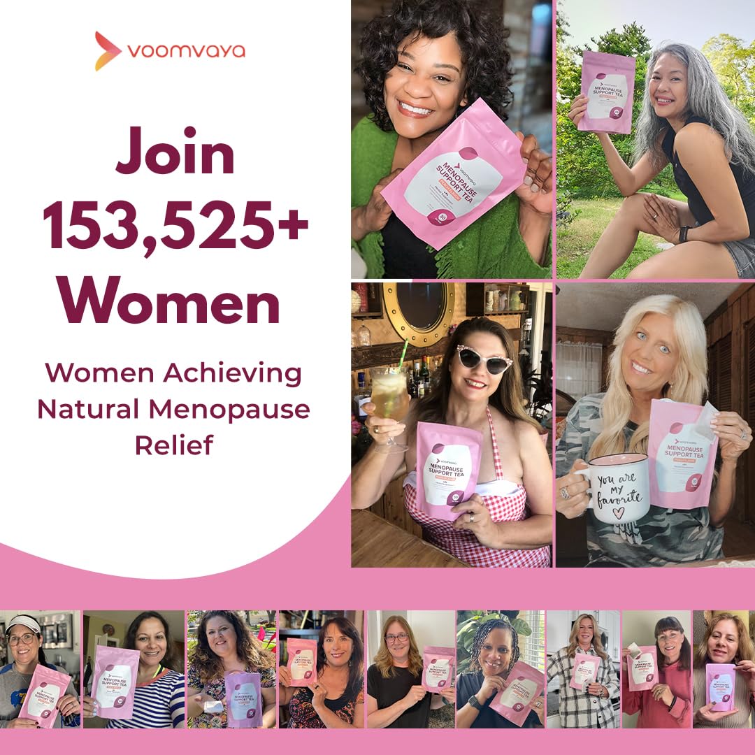 VoomVaya Menopause Support Tea - Natural Menopause Relief For Women VoomVaya