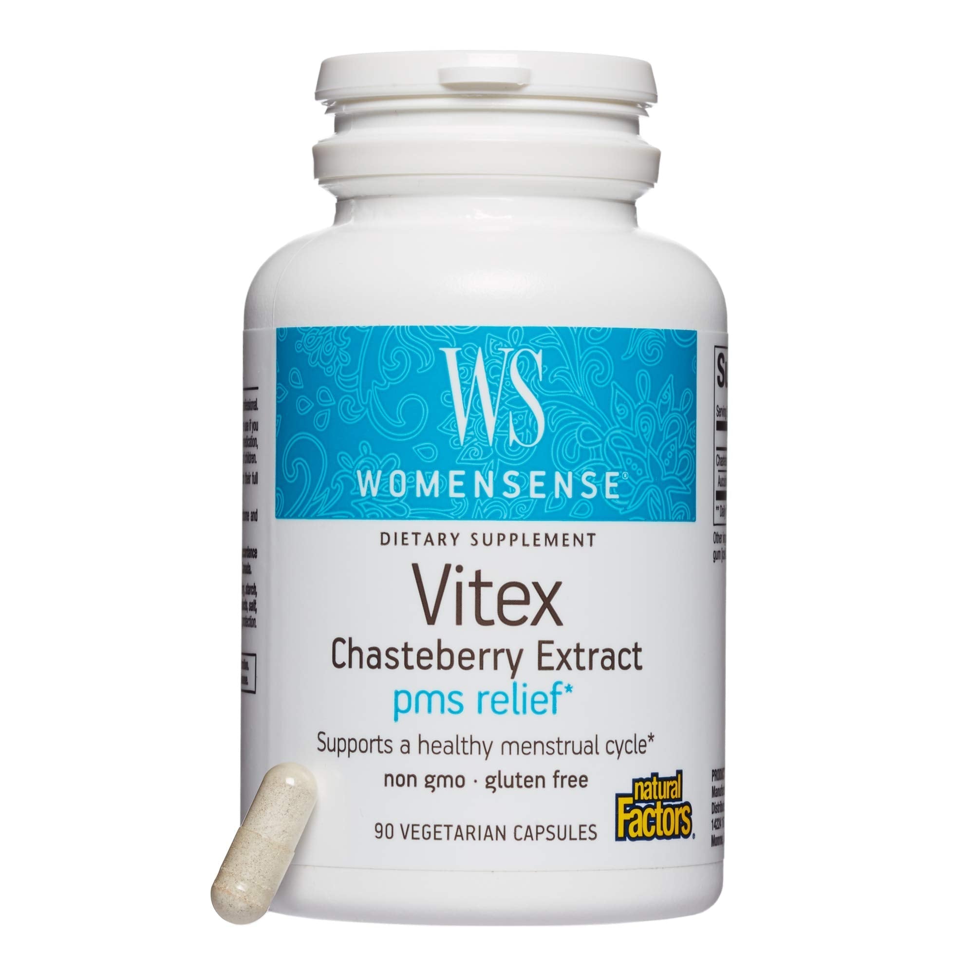 WomenSense by Natural Factors, Vitex Chasteberry Extract, Helps Sooth Symptoms of PMS and Menopause
