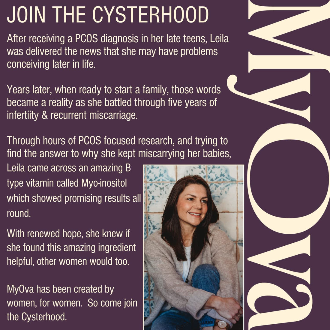 3 Pack of MyOva Myoplus - Natural Female Support Supplement for PCOS - 4000mg Myo