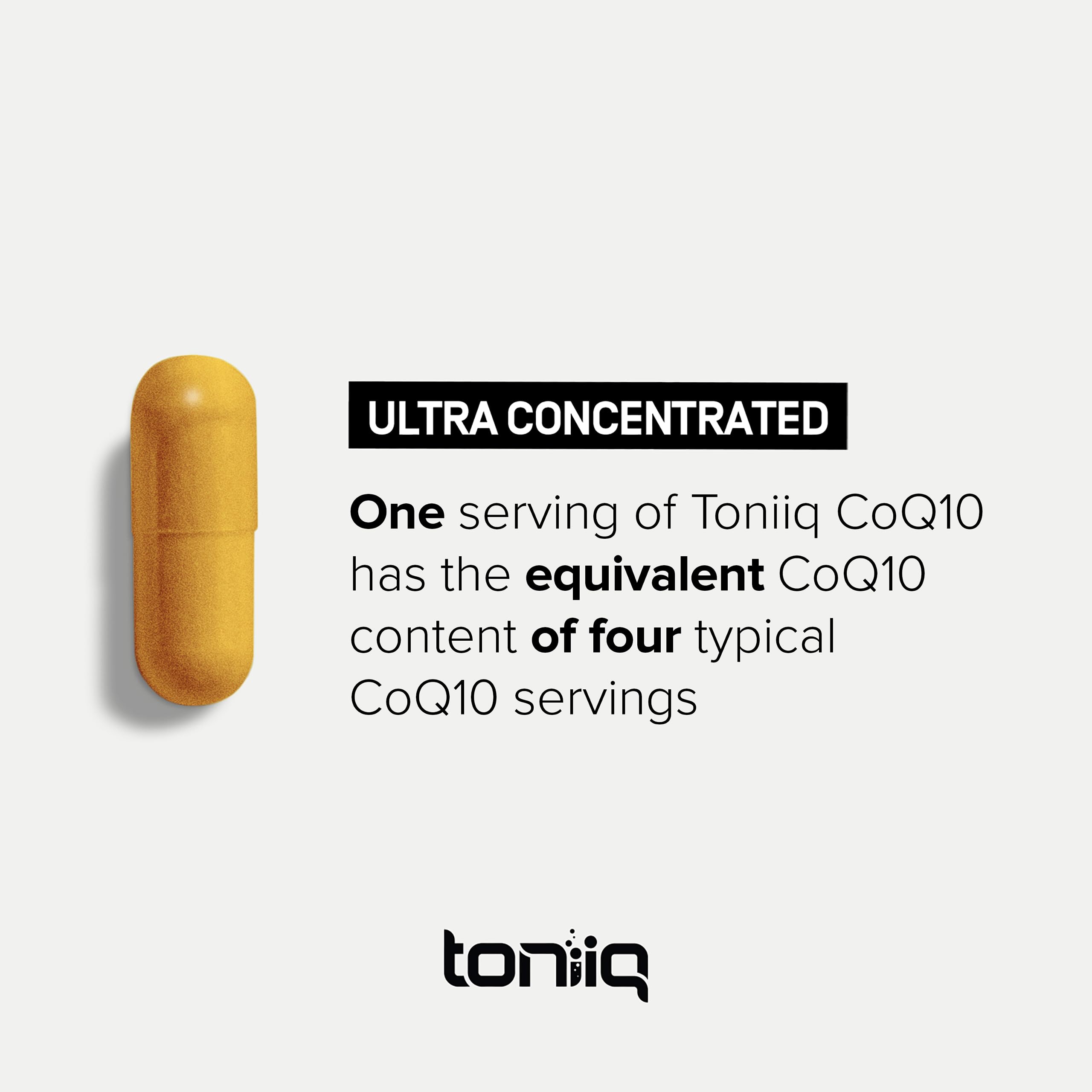 Ultra High Purity CoQ10 400mg - 98% Purified Third-Party Tested CoQ10 Supplement