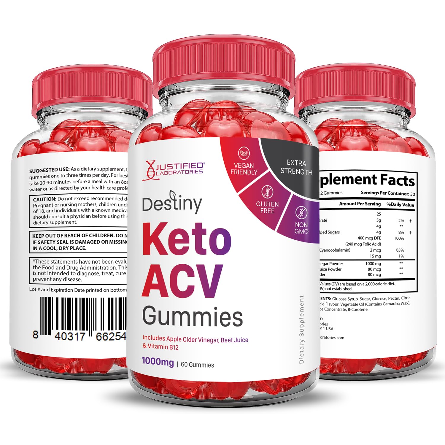 (2 Pack) Destiny Keto ACV Gummies Advanced Formula 1000MG Destiny Keto Gummies