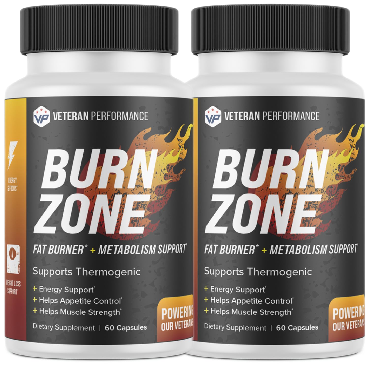 Veteran Performance Burn Zone Thermogenic Fat Burner 2 Pack – Metabolism Booster