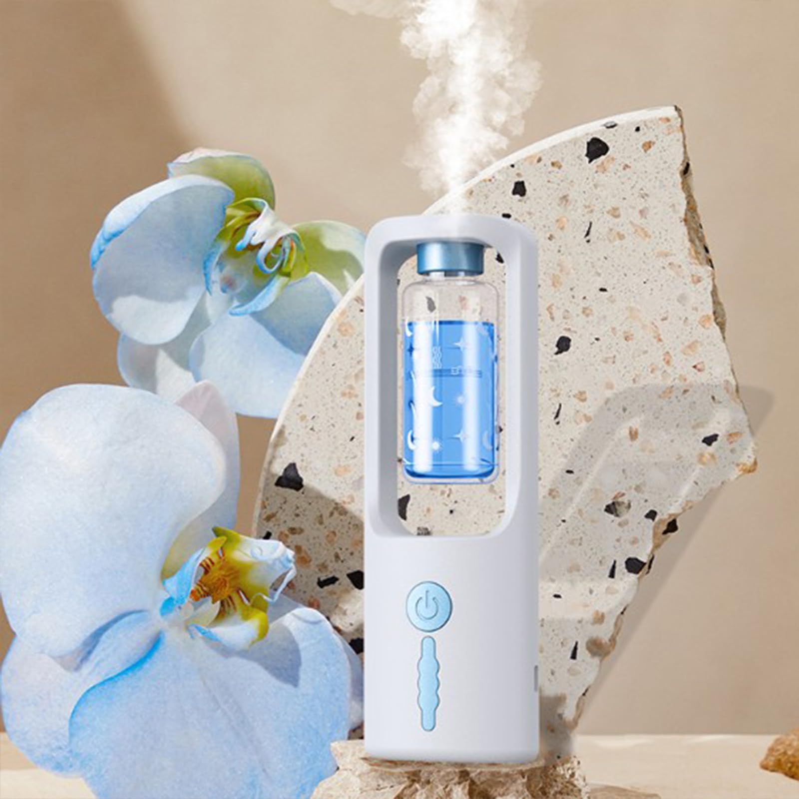 50ml Odor Removal Rotating Smog Essential Oil Diffuser, 3 Stage Timing Adjustment Incense USUPDD