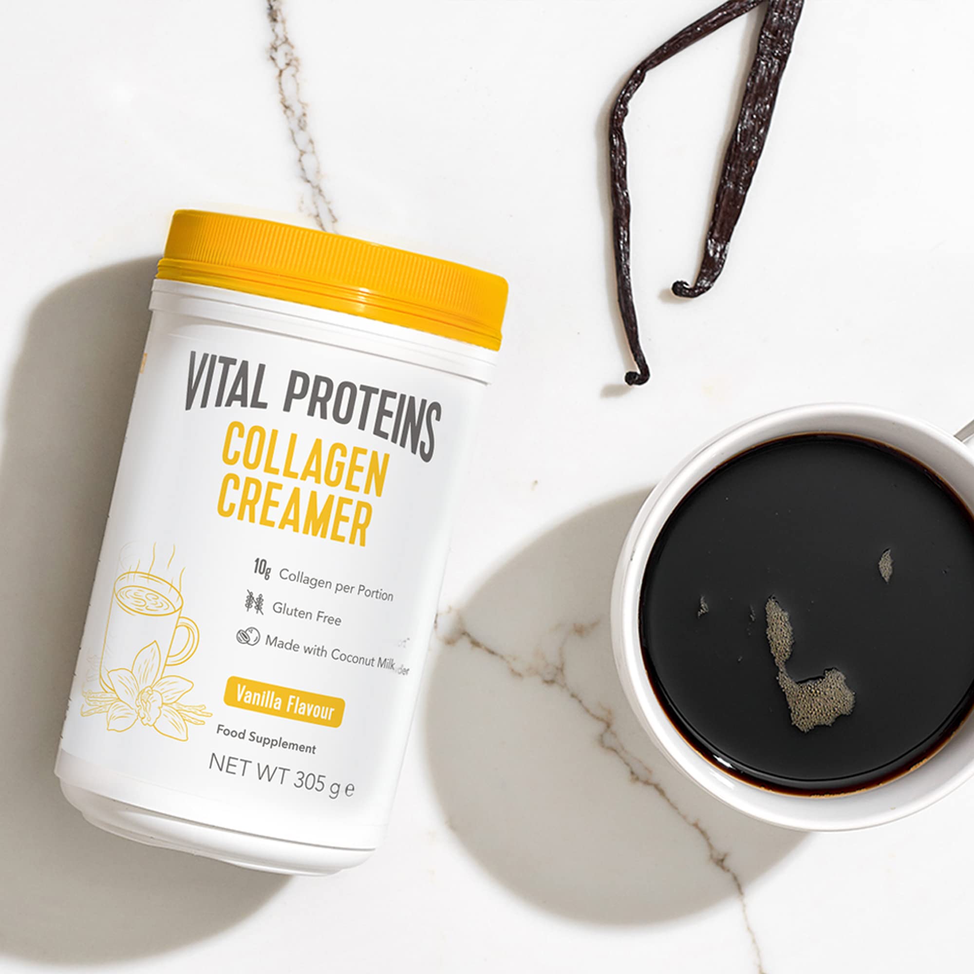 Vital Proteins Collagen Coffee Creamer, No Dairy & Low Sugar Powder with Collagen Peptides Supplement VITAL PROTEINS