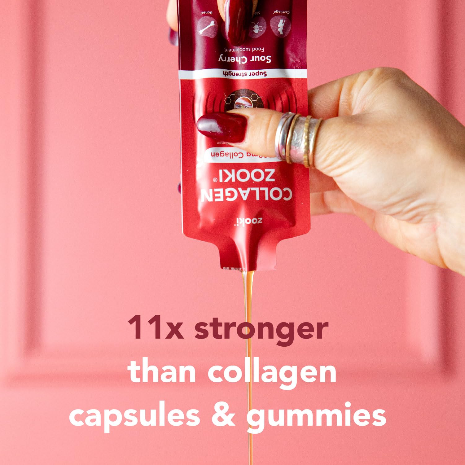 Zooki 11,000mg Super Strength Marine Collagen Liquid Sachets | Hydrolysed Marine Collagen Peptides Zooki