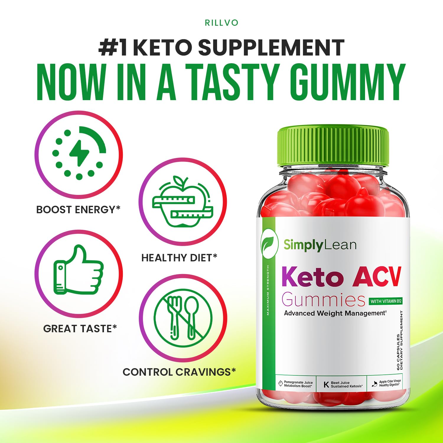 (5 Pack) Simply Lean Keto ACV Gummies - Official - Keto Simply Lean ACV Advanced Rillvo