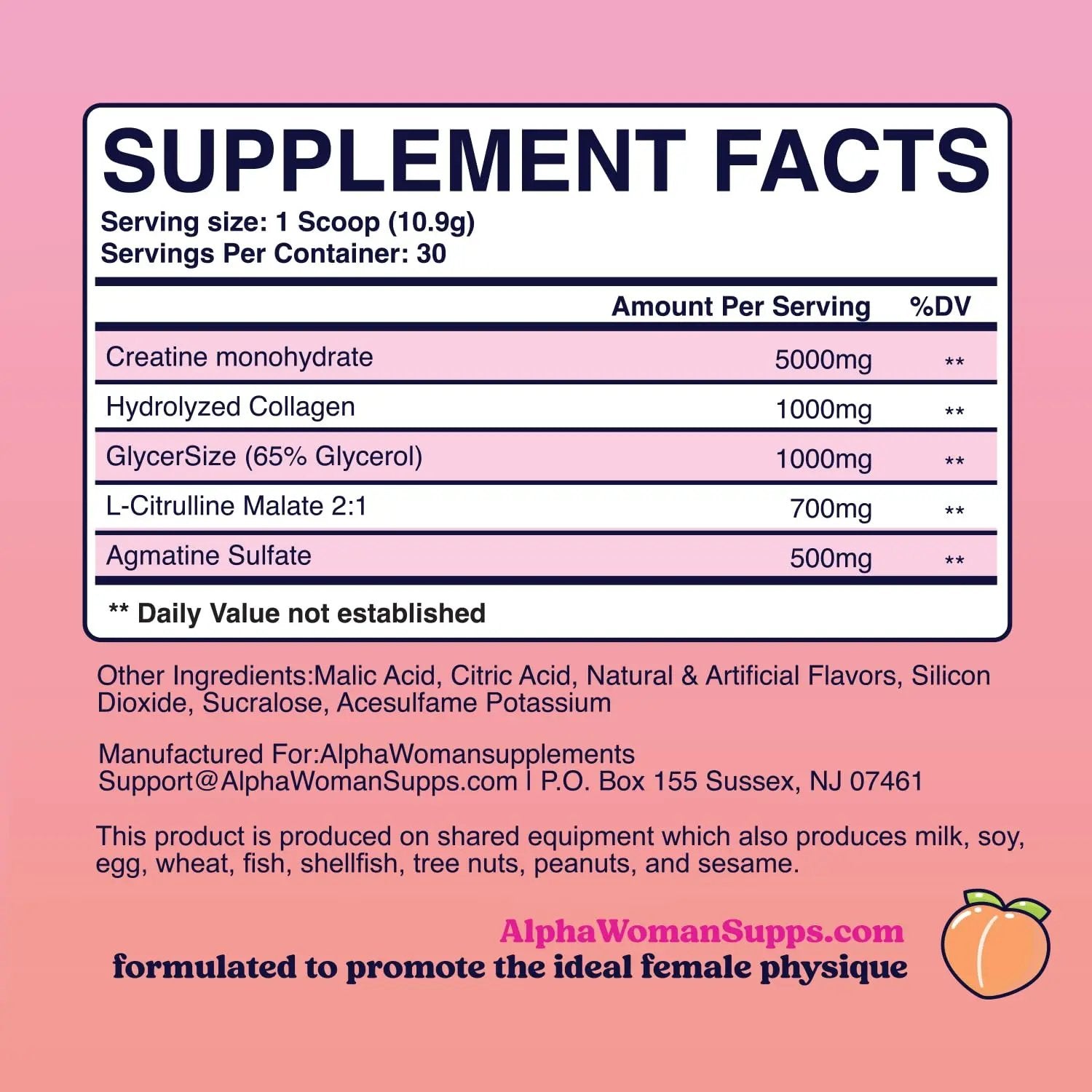 Booty Bliss • Creatine for Women • Pre Workout Women • Booty Builder • Keto Friendly Booty Bliss