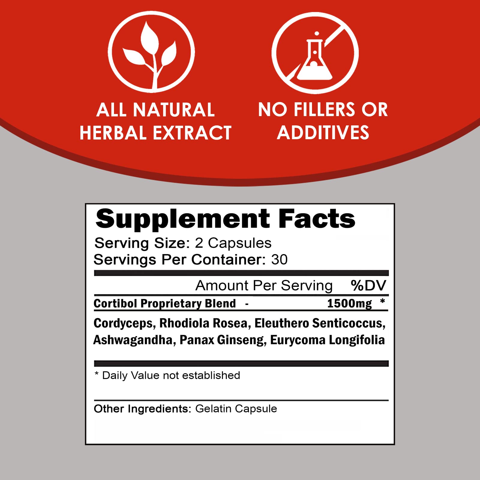 VH Nutrition CORTIBOL | Cortisol Manager* Supplement | Maximum Strength Adrenal VH Nutrition