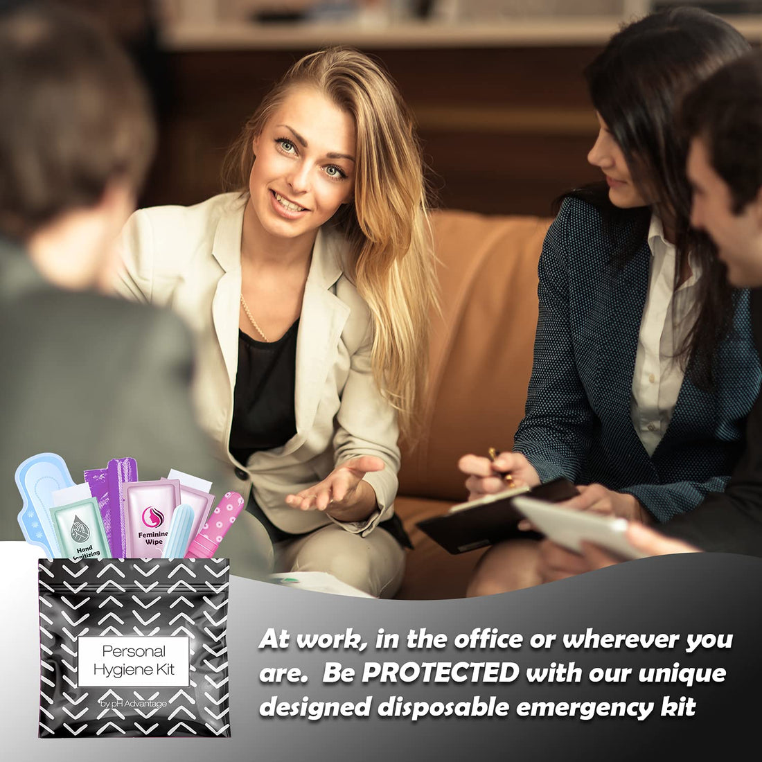 3 x Menstrual All-in-One Kits - Assorted Colors | Convenience on The Go | Single Period Kit Packs