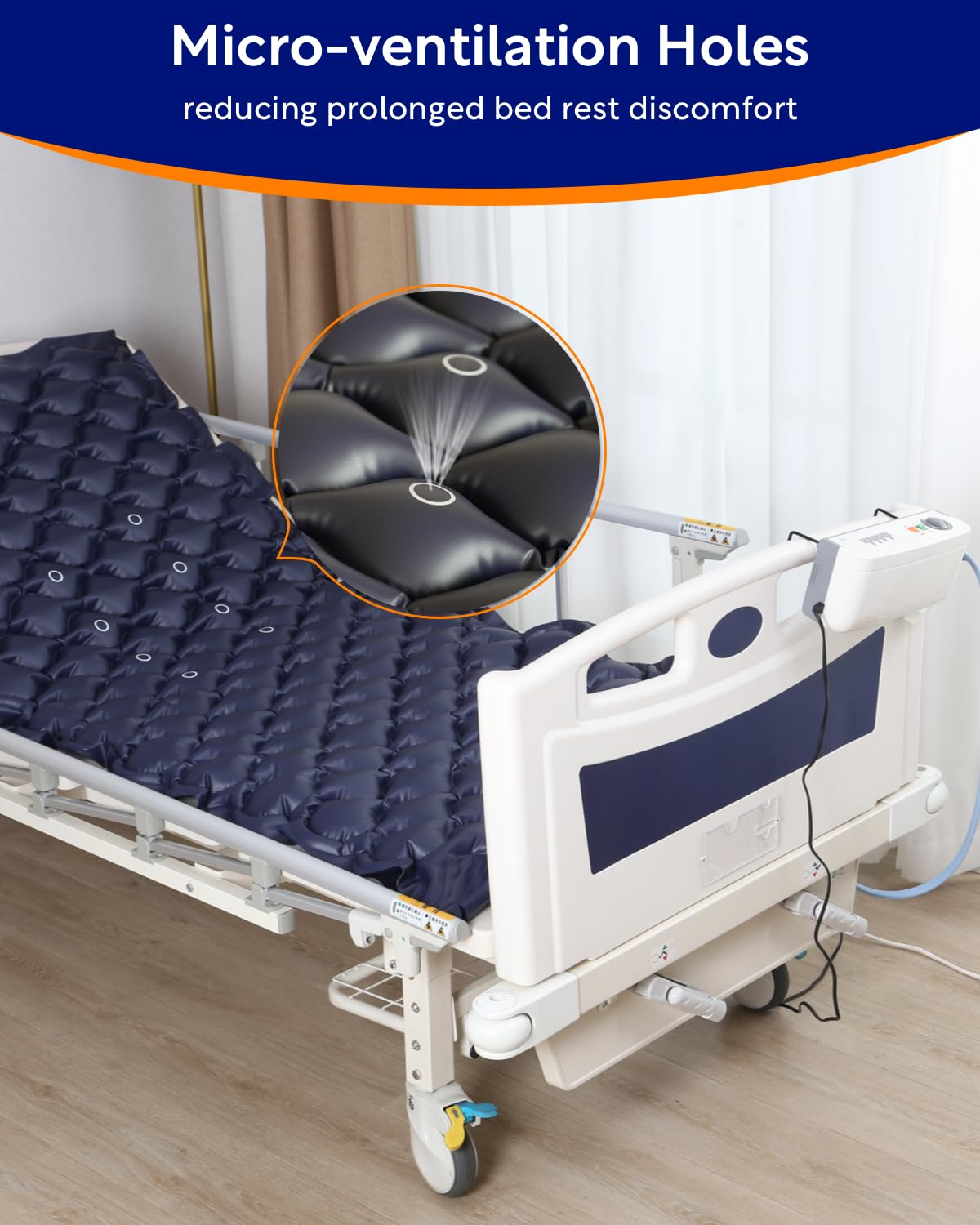 VOCIC Alternating Air Pressure Mattress Pad-with Micro Air Holes & Sleep Mode-Bed Sore VOCIC