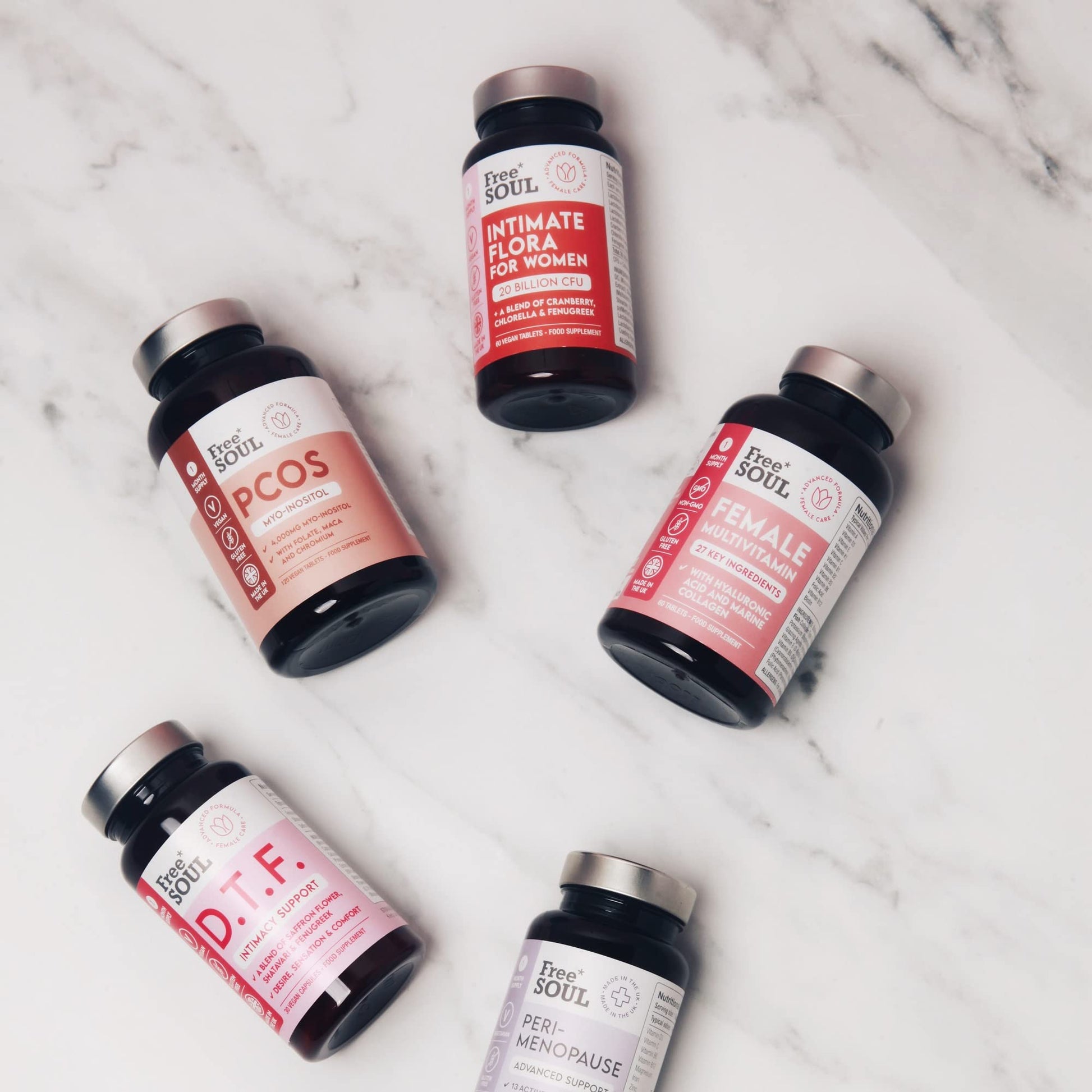 Women's Multivitamins and Minerals with Collagen & Hyaluronic Acid - 27 Essential Free Soul