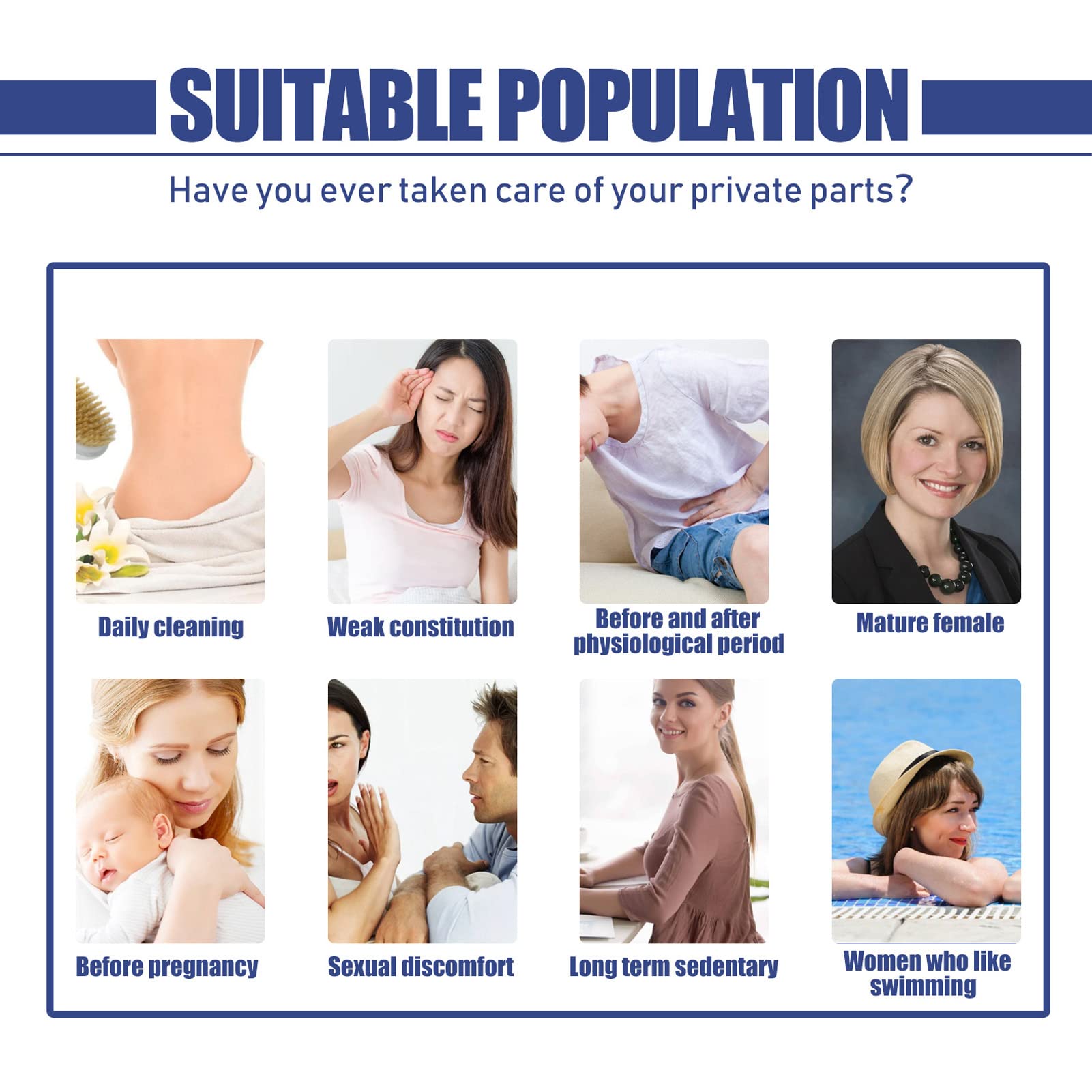 Women Private Part Cleanser,2pcs 20ml Women Private Part Care Liquid Odor Removal Balance PH Ymiko