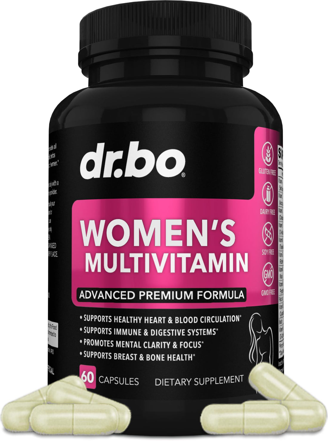 Womens Multivitamin - Natural Daily Multi Vitamins for Women - Womans Energy Vitamin 