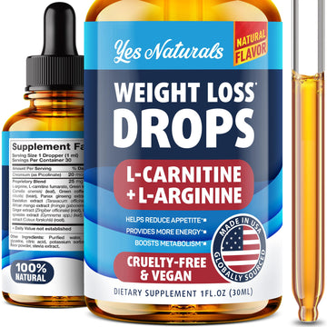 YES NATURALS! Weight Loss Drops - Natural Metabolism Booster & Appetite Suppressant YES NATURALS!