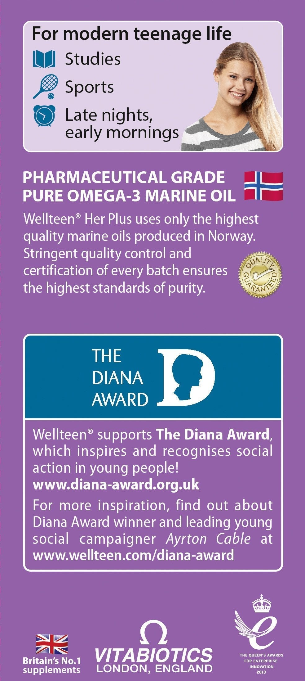 Vitabiotics Wellteen Her Plus - 56 Tablets/Capsules, 56 Count (Pack of 1) Wellteen