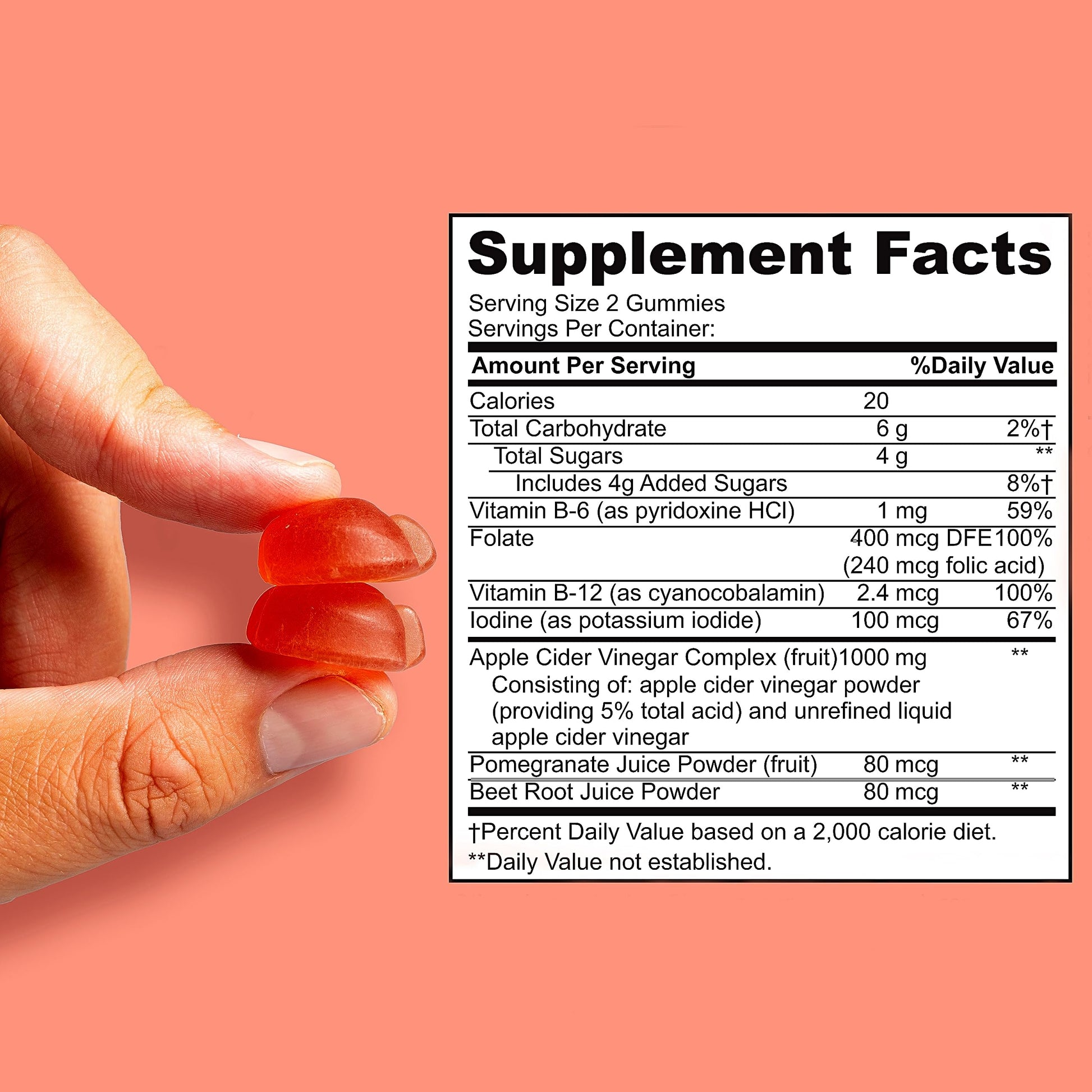 Willprov Health Apple Cider Vinegar Gummies - 1000mg ACV with Mother for Metabolism Willprov Health