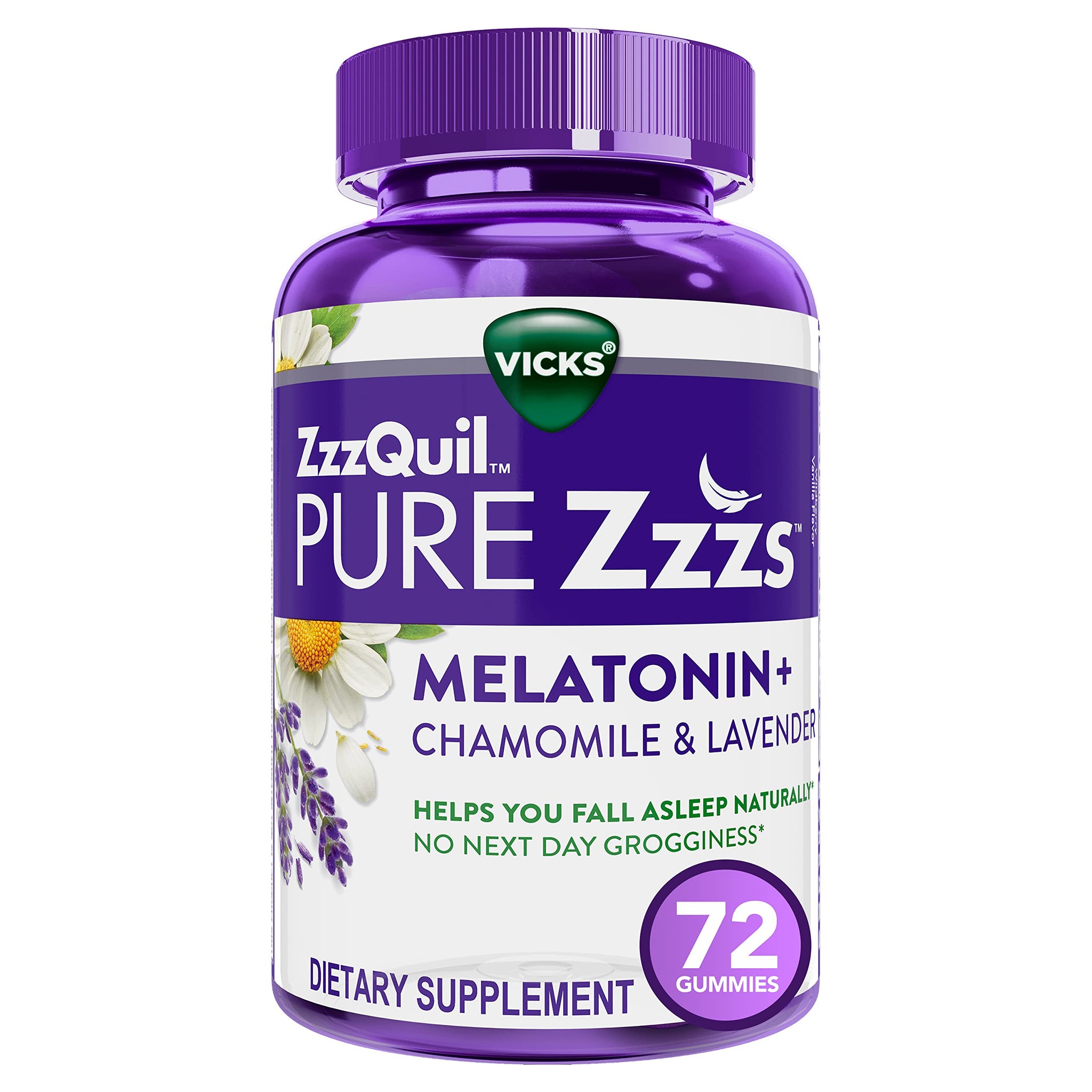 ZzzQuil PURE Zzzs Melatonin Sleep Aid Gummies, Helps You Fall Asleep ZzzQuil