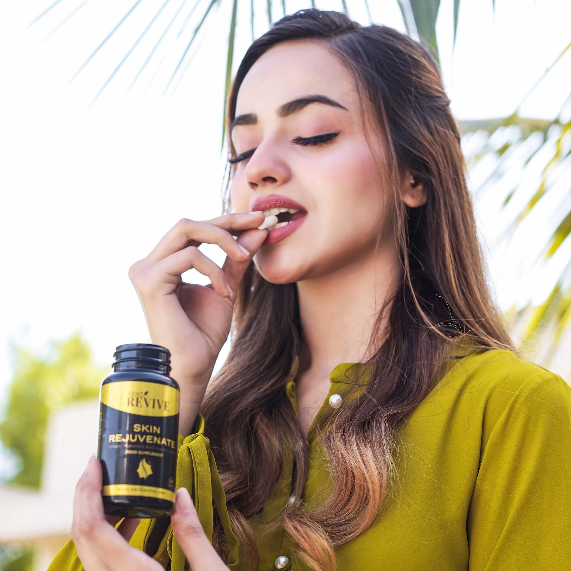 YES2 REVIVE Marine Collagen Capsules - Enhanced with Hyaluronic Acid Vitamin C & E Skin Rejuvenate YES2 REVIVE