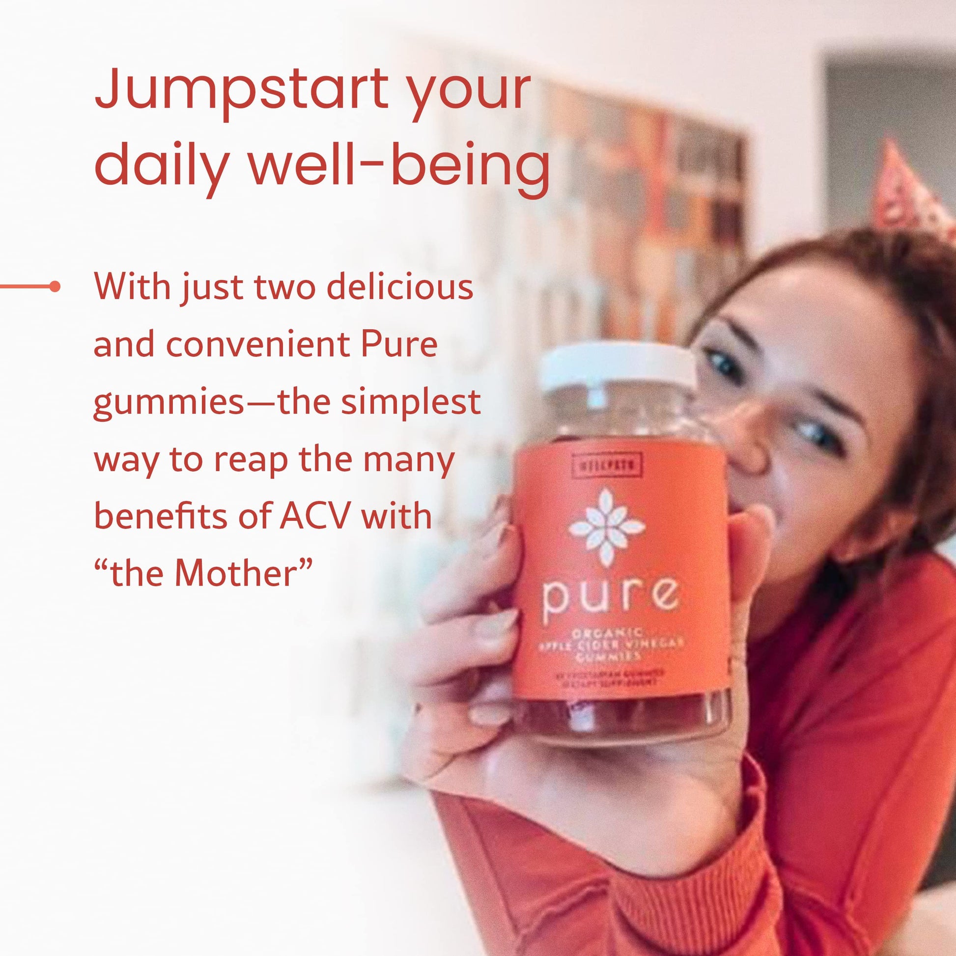 WellPath ACV Gummies with The Mother - USDA Organic, Vegan, Raw Apple Cider Vinegar WellPath