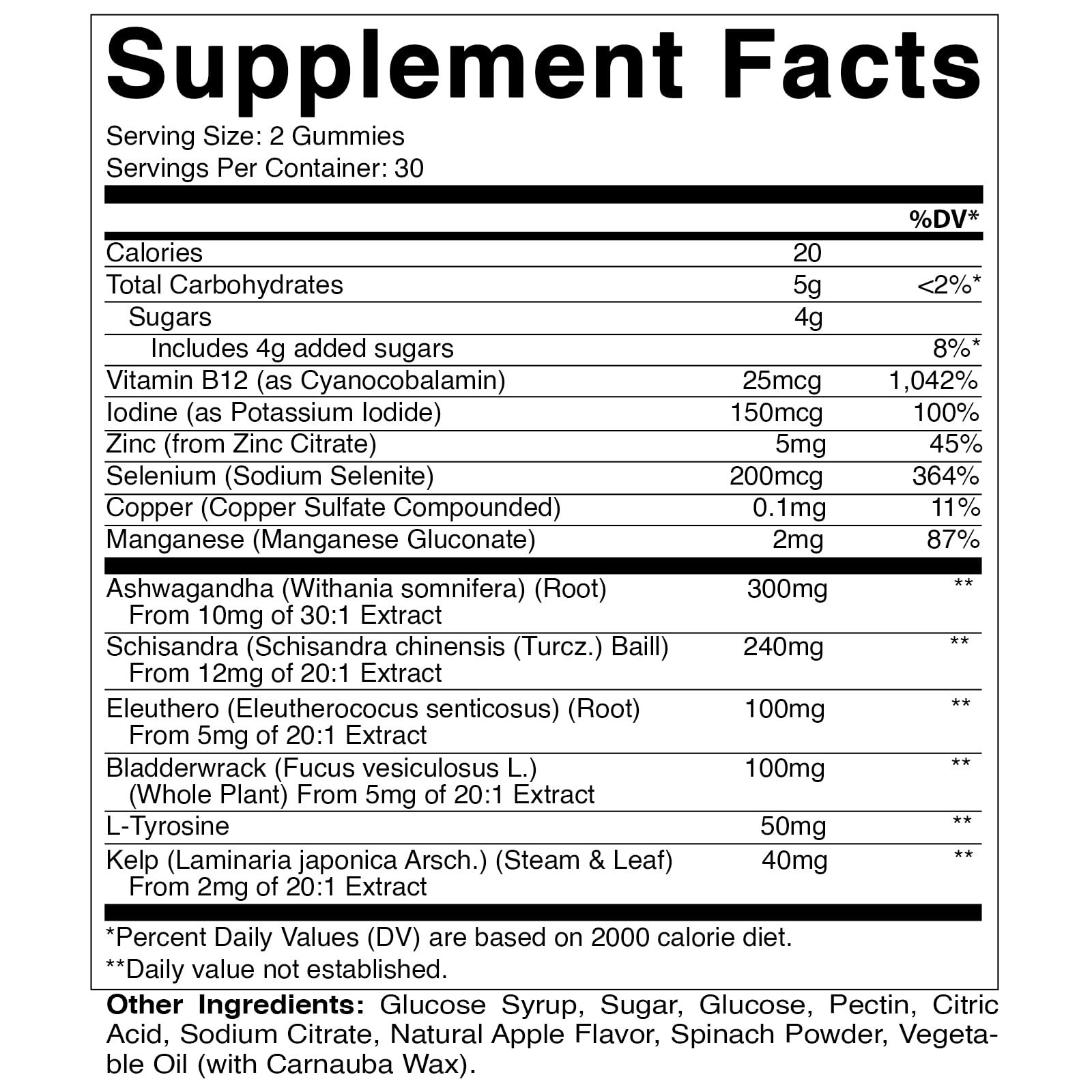 Vitamatic Vegan Thyroid Support Gummies with Iodine & Kelp - 60 Count - Improve Your Vitamatic