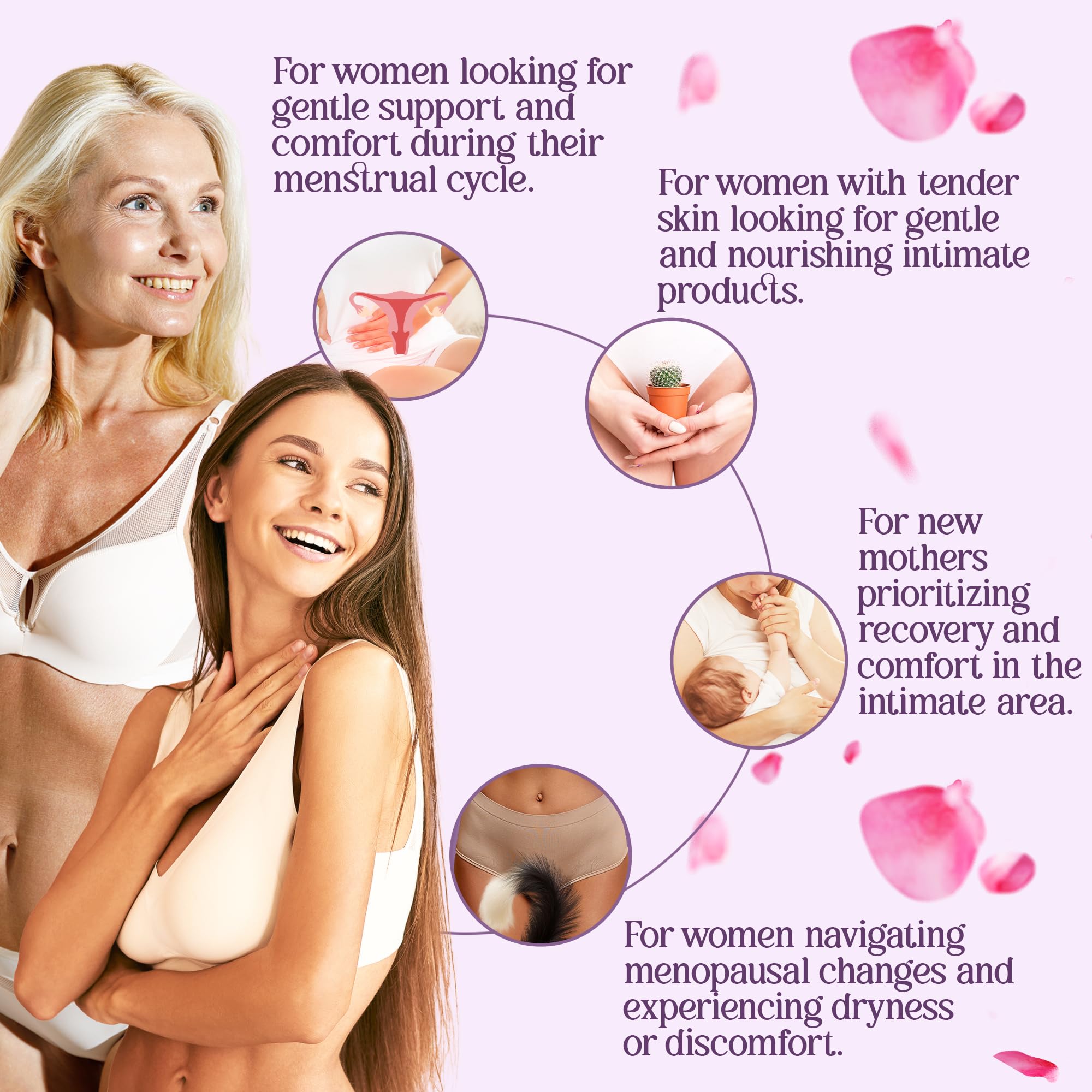 vibraxlabs Yoni Oil 1 Oz. Rose Scented Daily Feminine Wash Vulva Oil for pH Balance and Female Dryness vibraxlabs