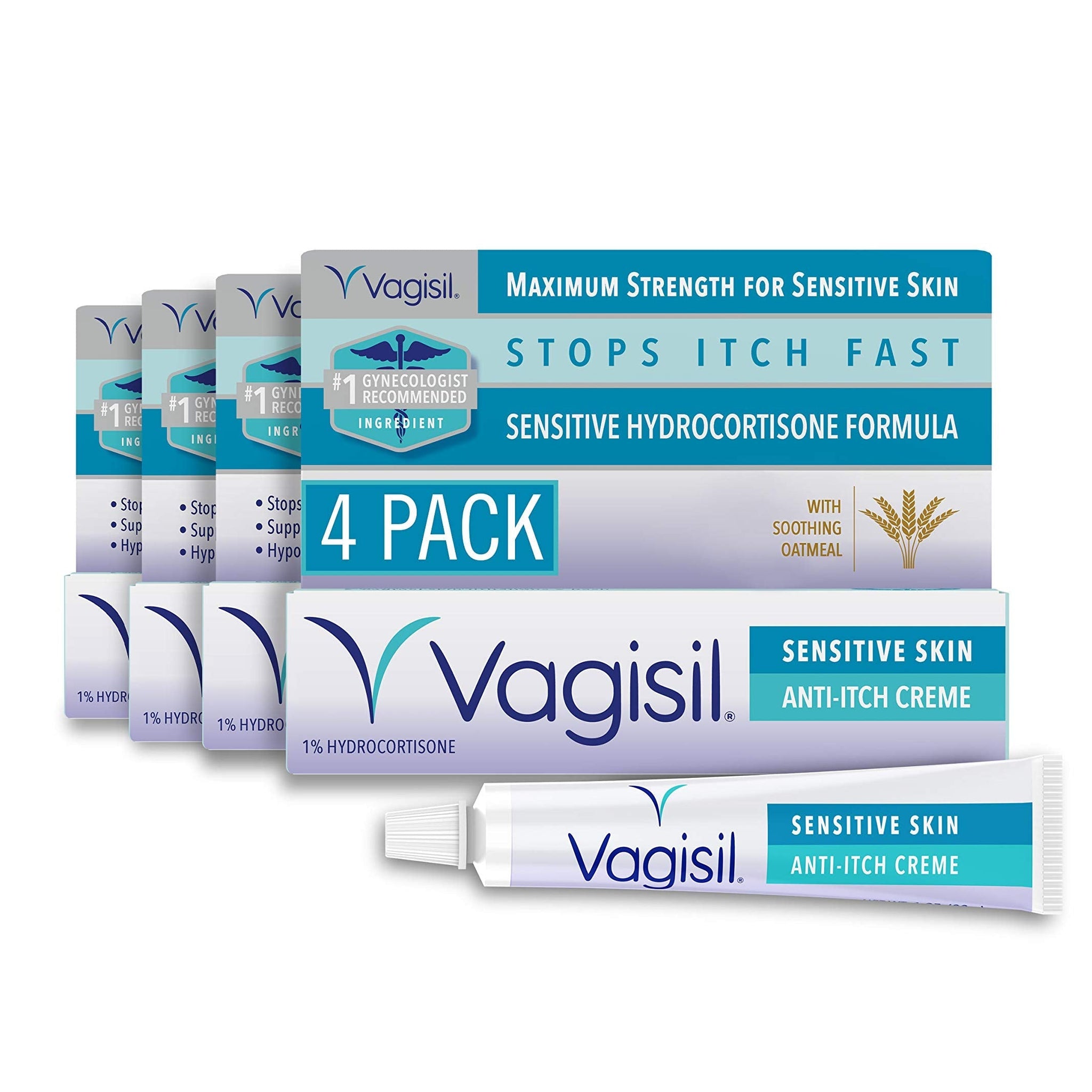 Vagisil Maximum Strength Feminine Anti-Itch Cream for Women, Sensitive Skin Formula