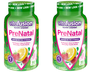 VitaFusion PreNatal Adult Vitamins, Natural Lemon, Raspberry & Lemonade Flavors