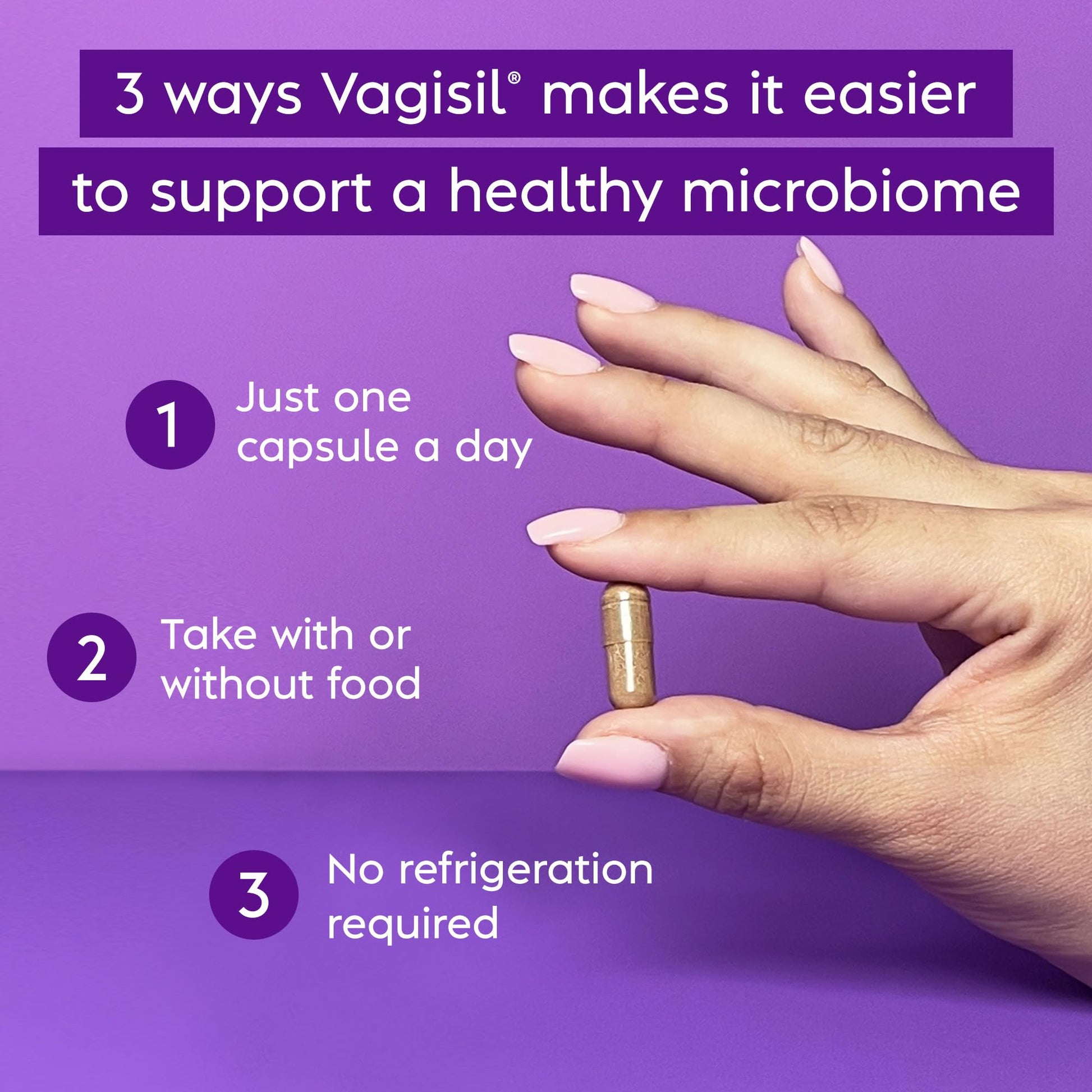 Vagisil Yeast Defense Supplements, Helps Balance Yeast and Good Bacteria, Clinically-Proven Probiotics Vagisil