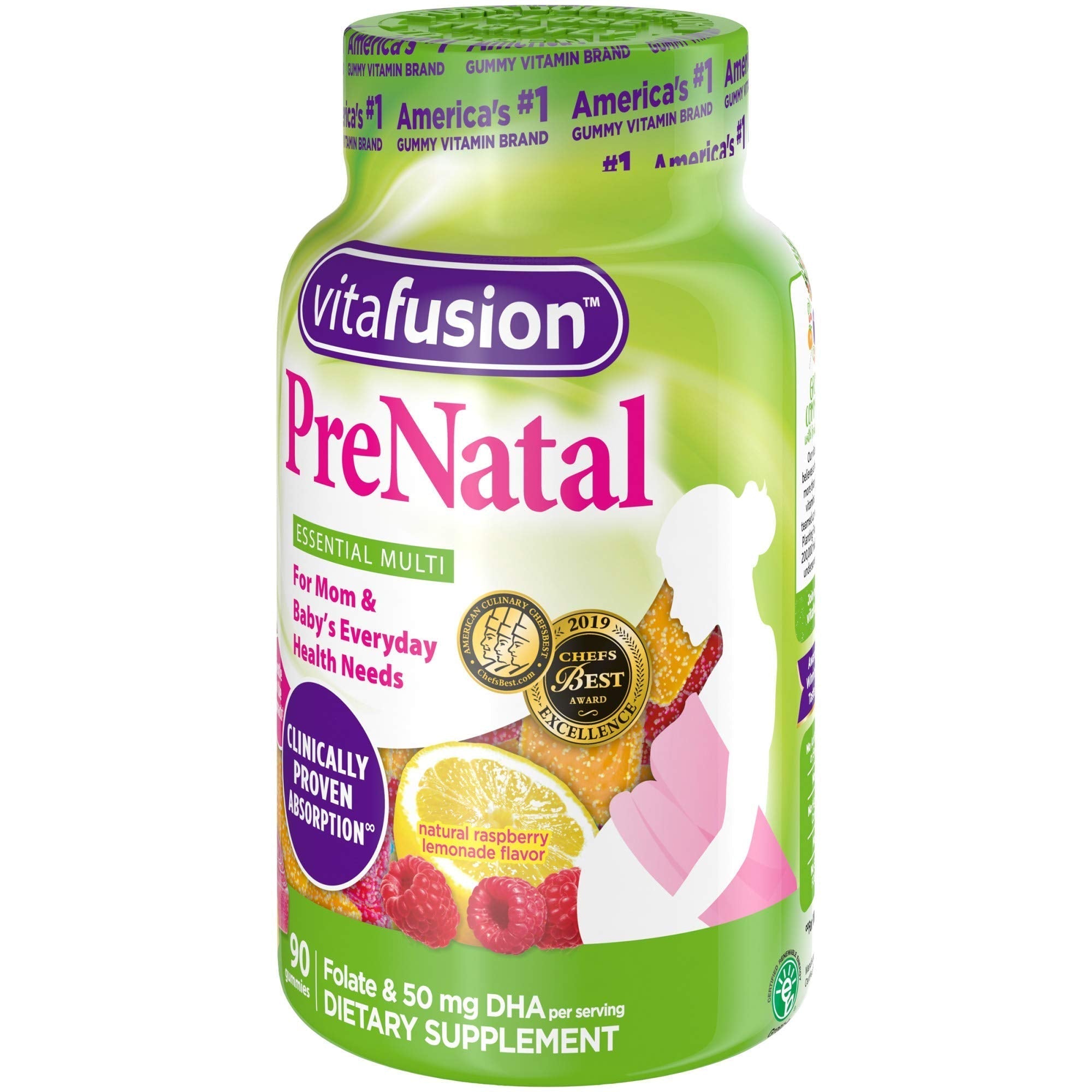 Vitafusion Prenatal Gummy Vitamins, 90 Count (Packaging May Vary) Vitafusion