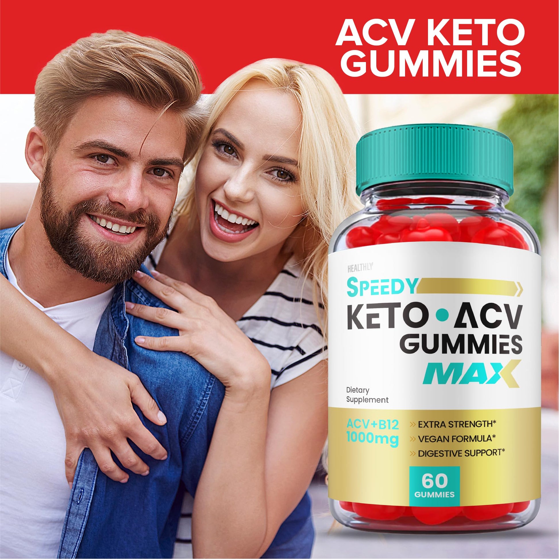 (2 Pack) Speedy Keto ACV Gummies Maximum Strength, Speedy Keto Plus ACV Gummies Healthly