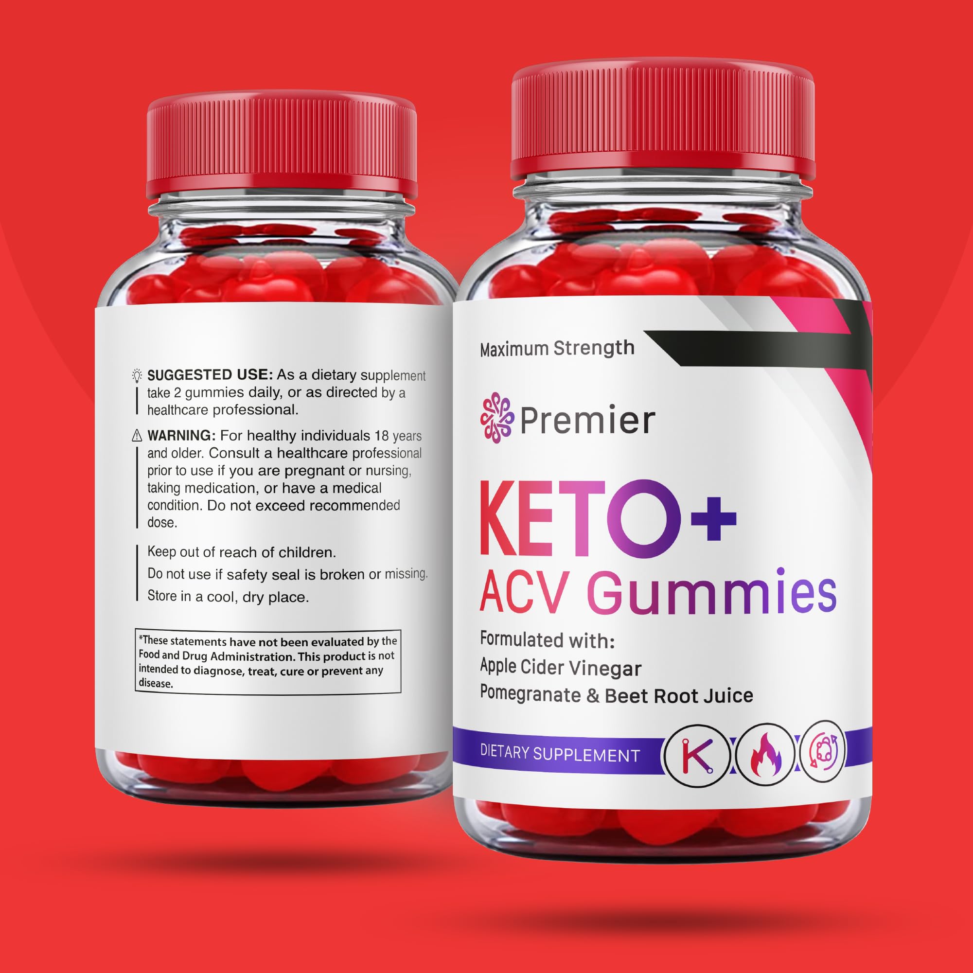 (3 Pack) Premier Keto Acv Gummies Advanced Formula, Premier Keto + Acv Gummies Plus Vitaking