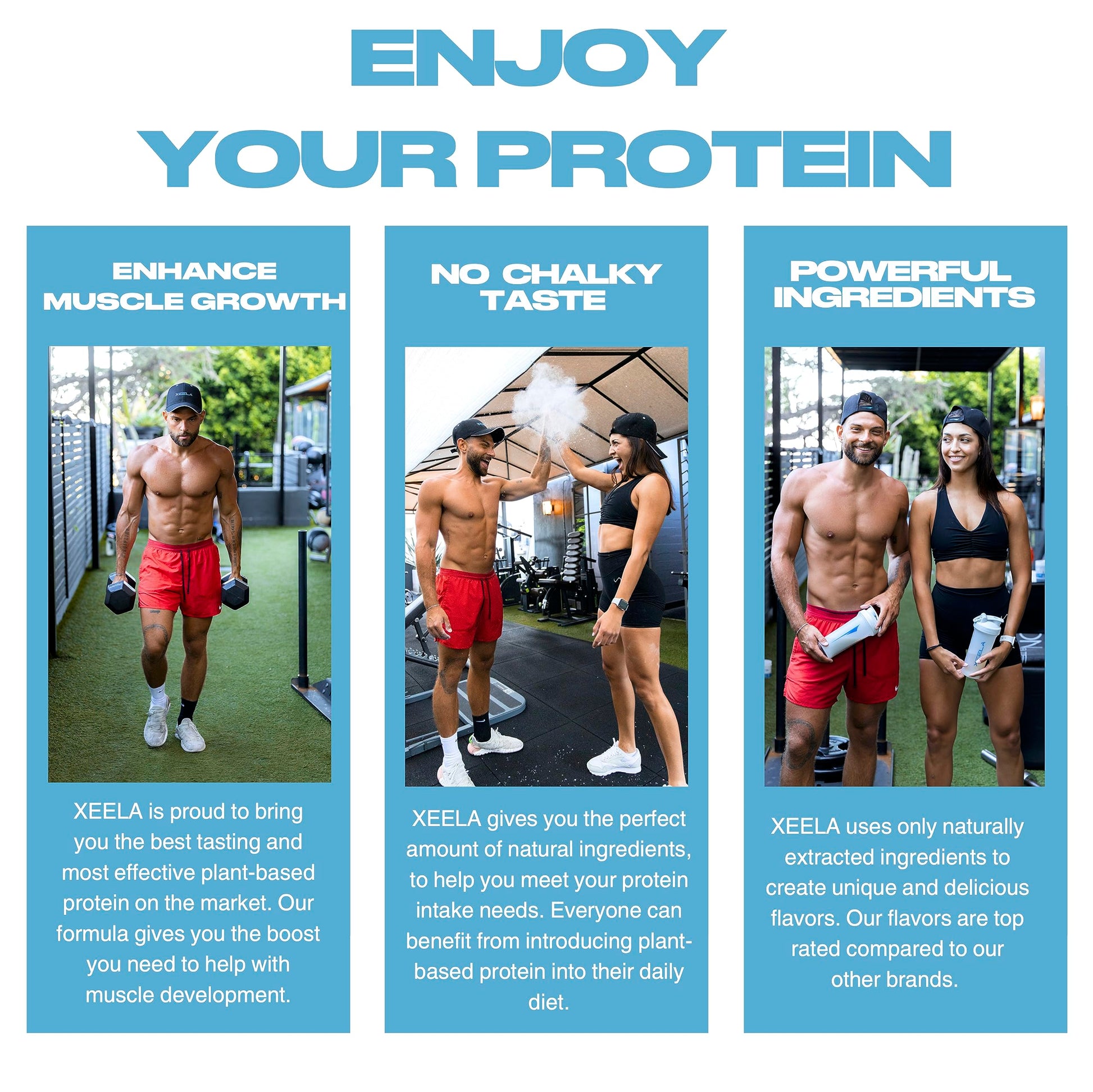 XEELA Plant Based Vegan Protein Powder - Independently Tested - 25g High Protein XEELA