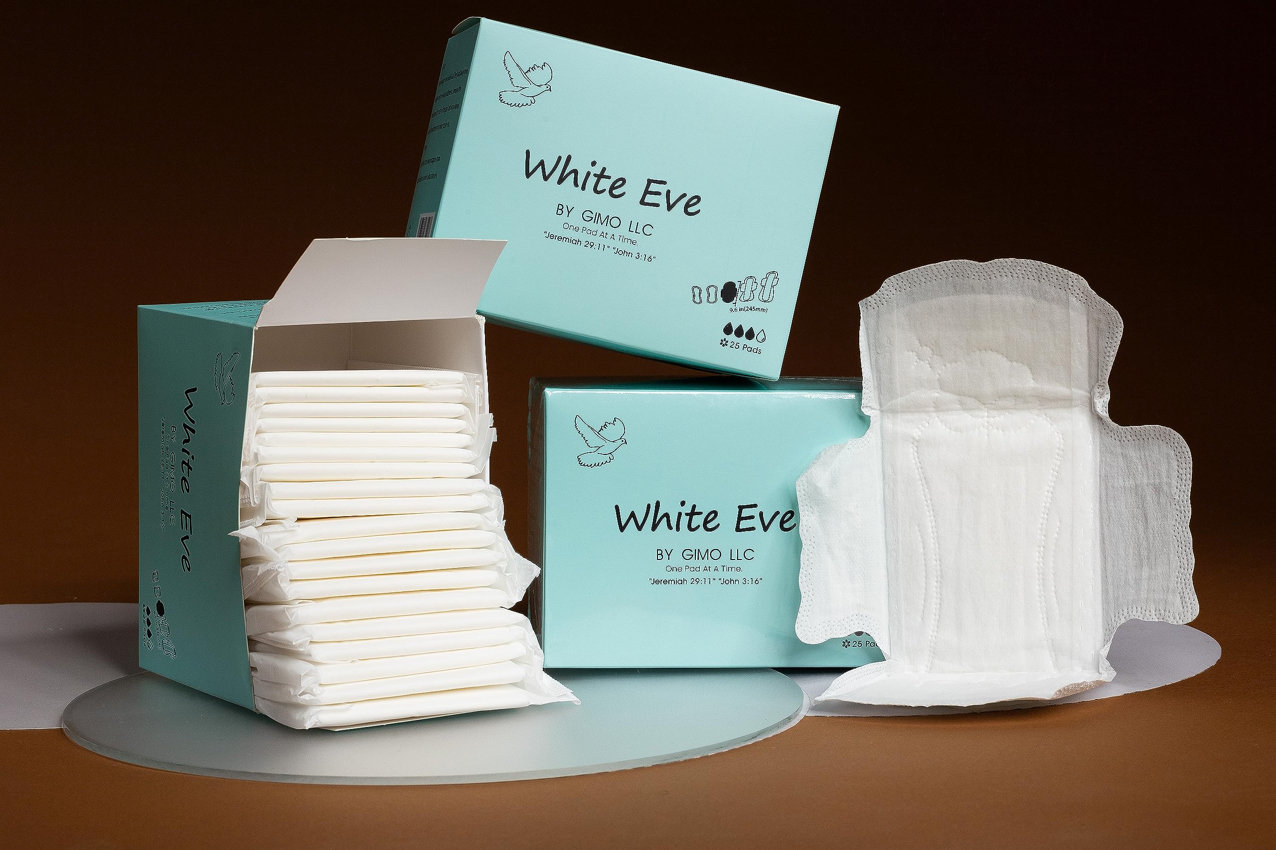 WHITE EVE Sanitary Pad Ultra Thin Sanitary Pads for Women with Fast Absorption and Leak Guard WHITE EVE