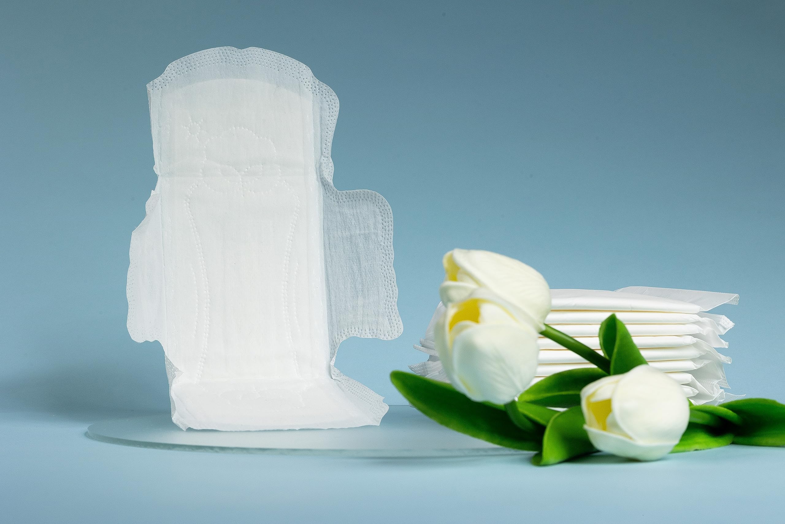 WHITE EVE Sanitary Pad Ultra Thin Sanitary Pads for Women with Fast Absorption and Leak Guard WHITE EVE