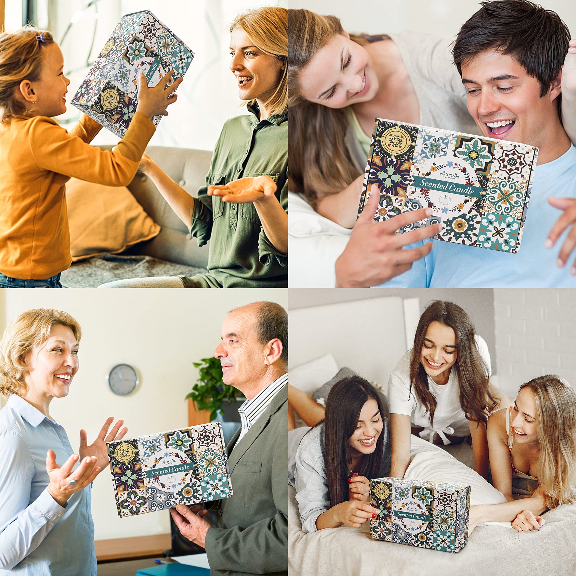 10 Pack Scented Candles Gifts, Aromatherapy Candles for Home Scented with 2 Coasters Yinuo Candle